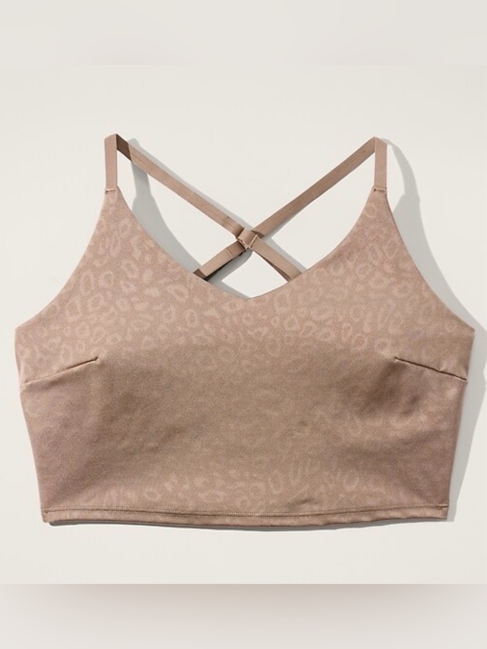 Athleta Elation V-Neck Embossed Long Line Bra - Brand New - Extra Small